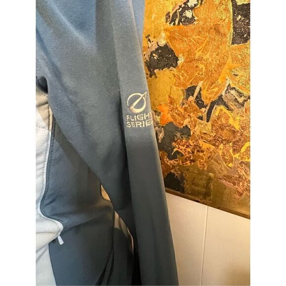 The North Face Womens Flight Series Large Jacket Blue Zip Front TKA Stretch - Picture 3 of 11